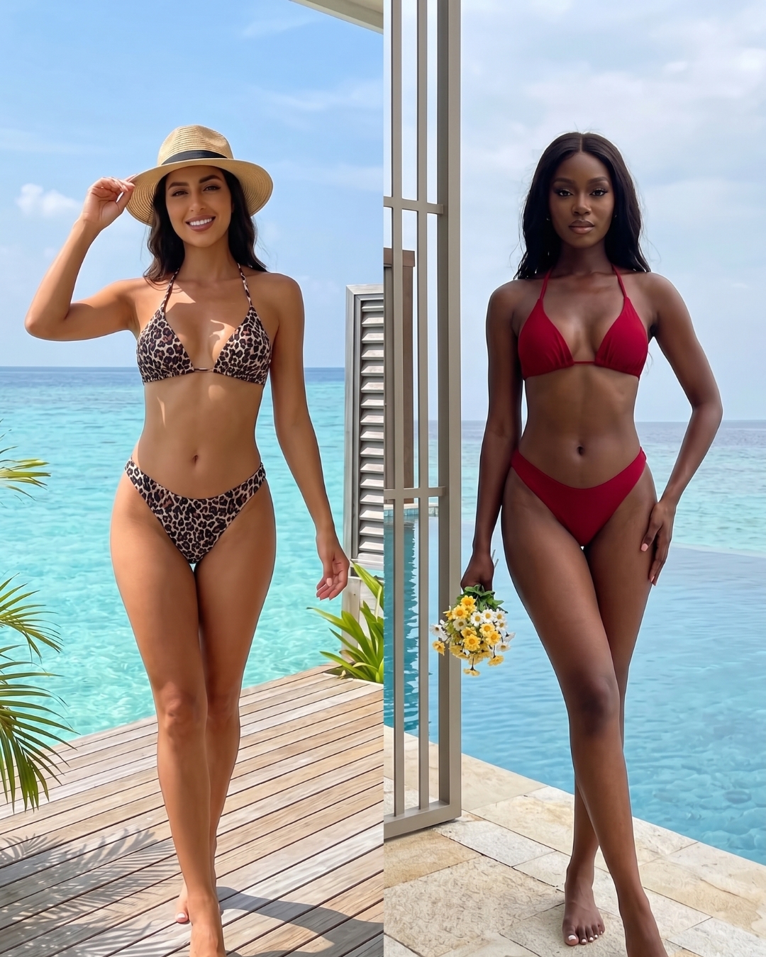 Dúo de Bikinis Clásicos "Riviera" – Edición Limitada de Dos Piezas